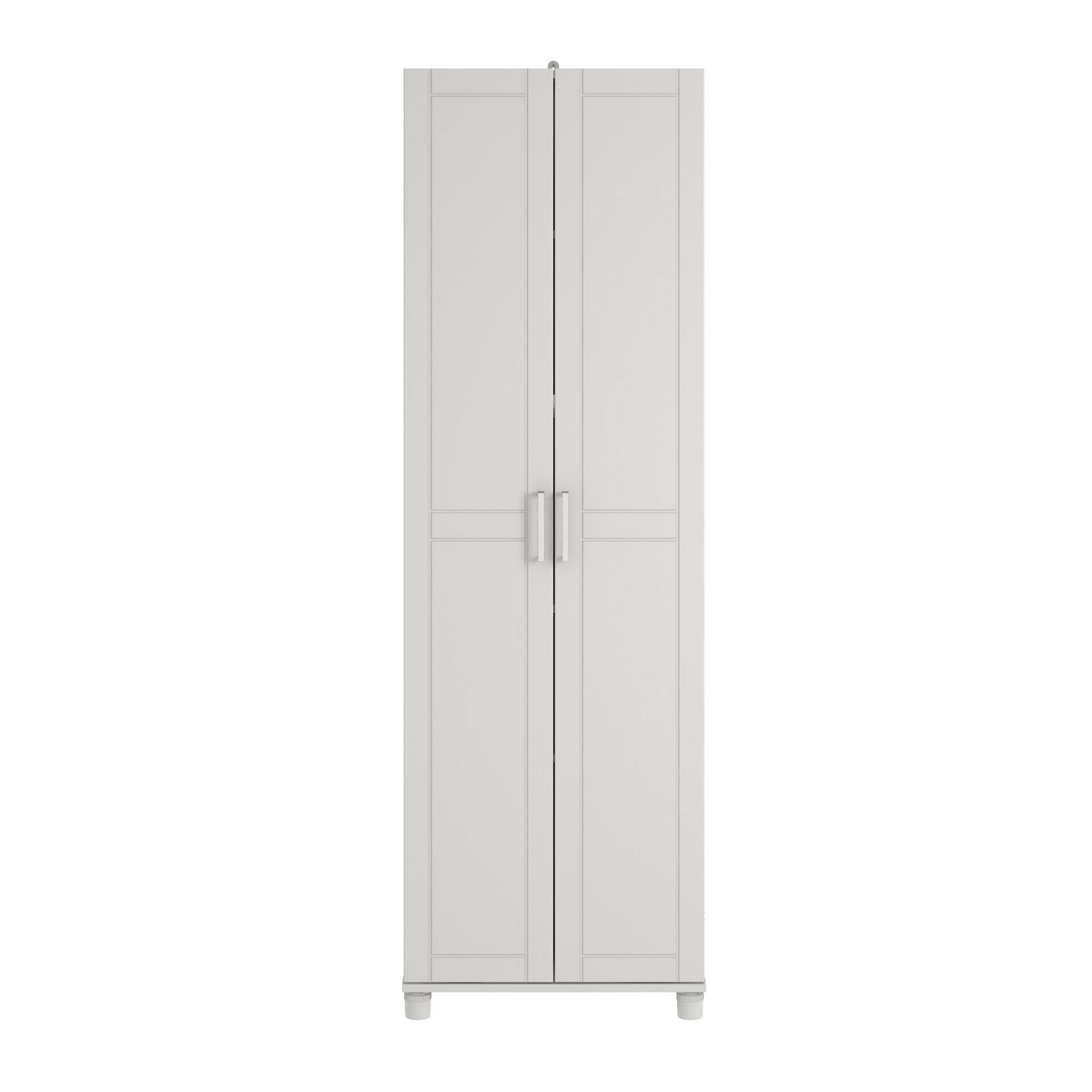 Systembuild Evolution Callahan 24  Utility Storage Cabinet White  Crowdfused