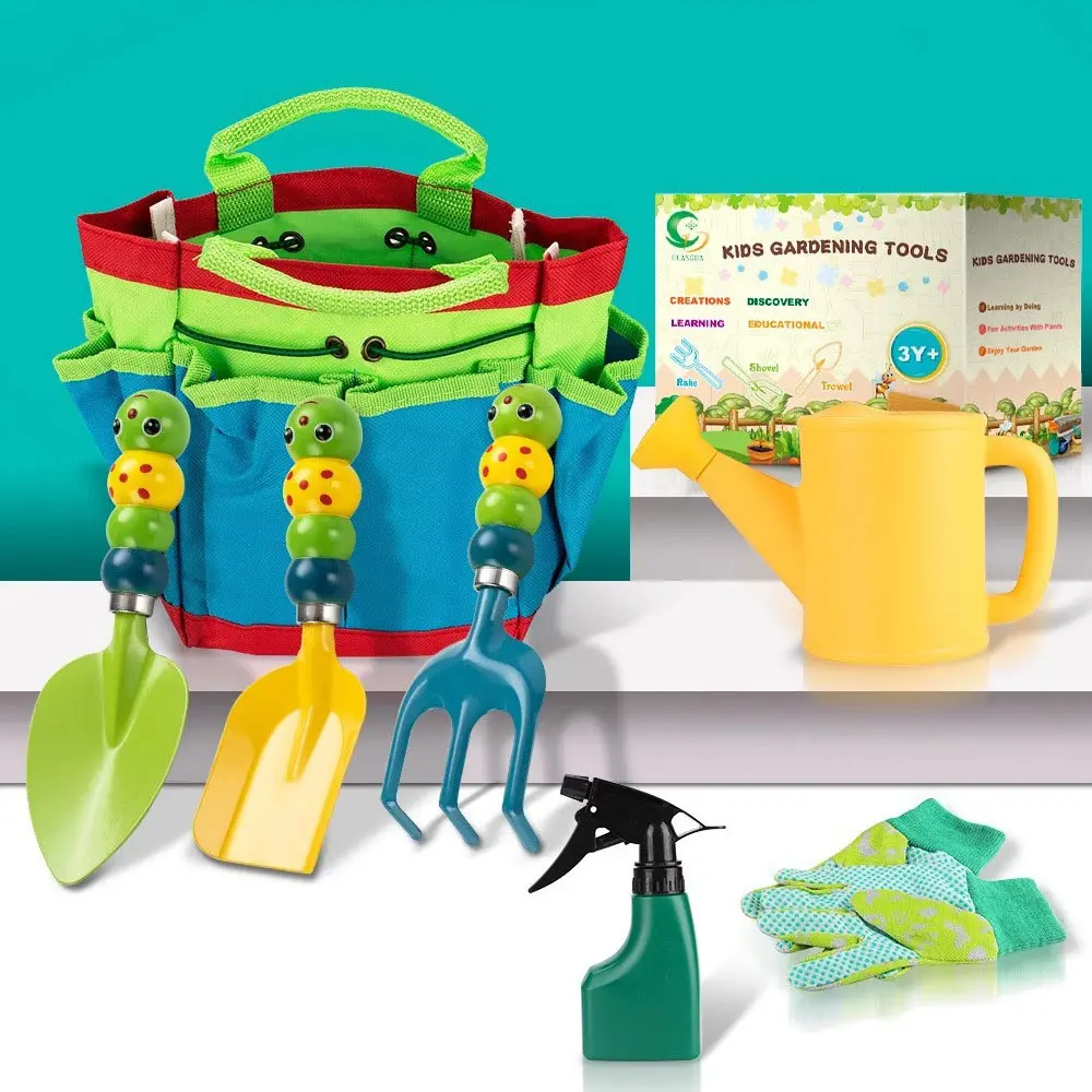 Mini Plastic Garden Spade Gardening Gift Set Mini Kids Garden Hand Tools Set For Children