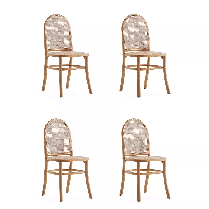 MANHATTAN COMFORT Paragon Angled Legs Dining Chair 4-piece Set