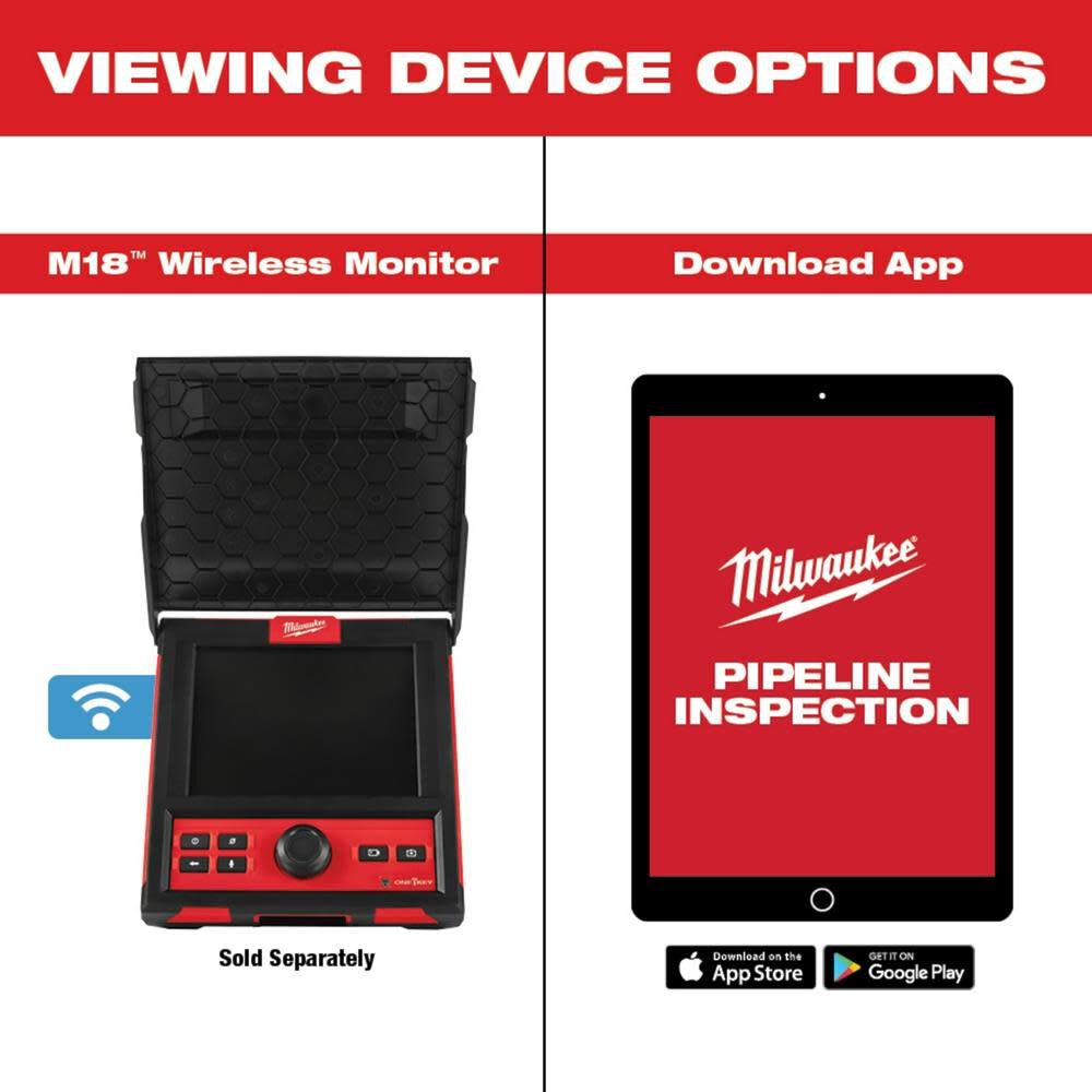 MW M18 200 Mid-Stiff Pipeline Inspection System 2975-22 from MW