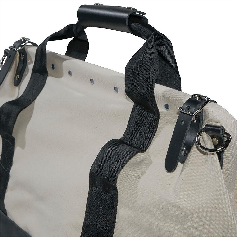 20 Canvas Tool Bag， Leather Bottom