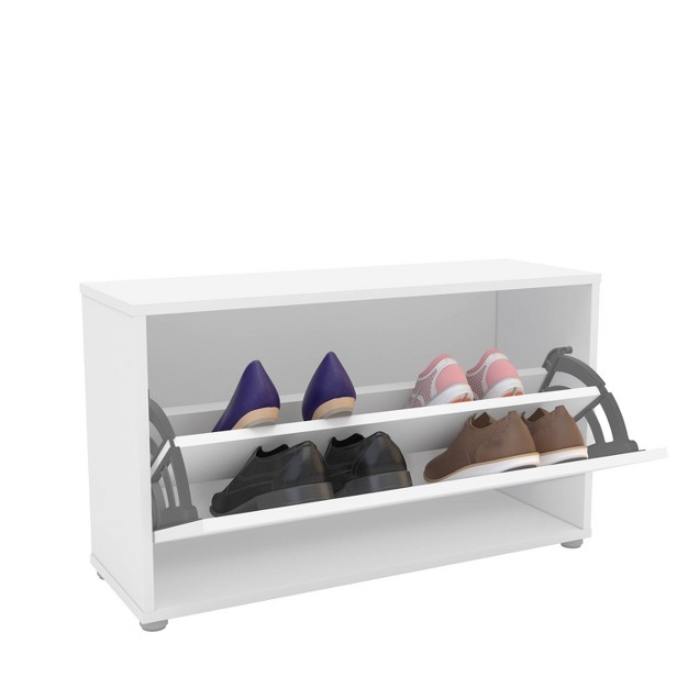 Compact Shoe Storage White Polifurniture