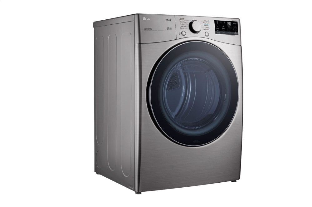 Lg DLE3600V 7.4 Cu. Ft. Ultra Large Capacity Smart Wi-Fi Enabled Front Load Electric Dryer With Built-In Intelligence