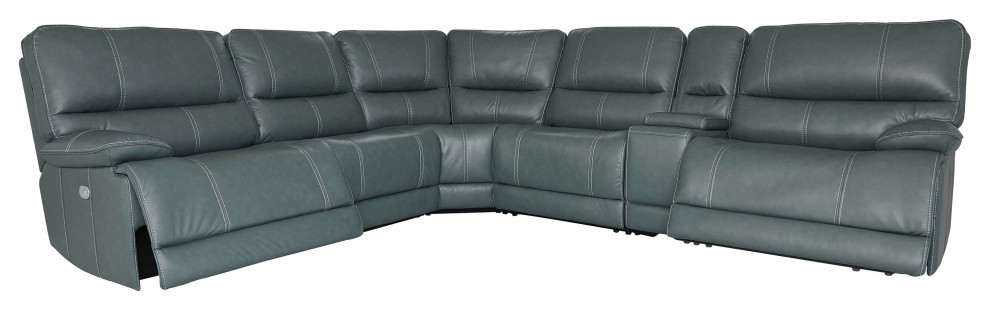 6 Piece Modular Power Reclining Sectional With Power Adjustable Headrests   Sectional Sofas   by Parker House  Houzz