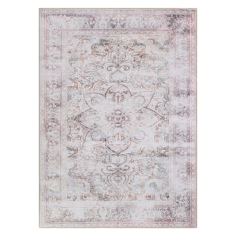 World Rug Gallery Bohemian Distressed Vintage Machine Washable Area Rug