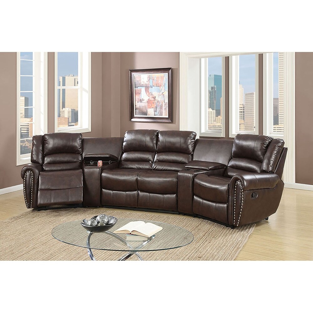 5 Piece Handle Motion Sectional