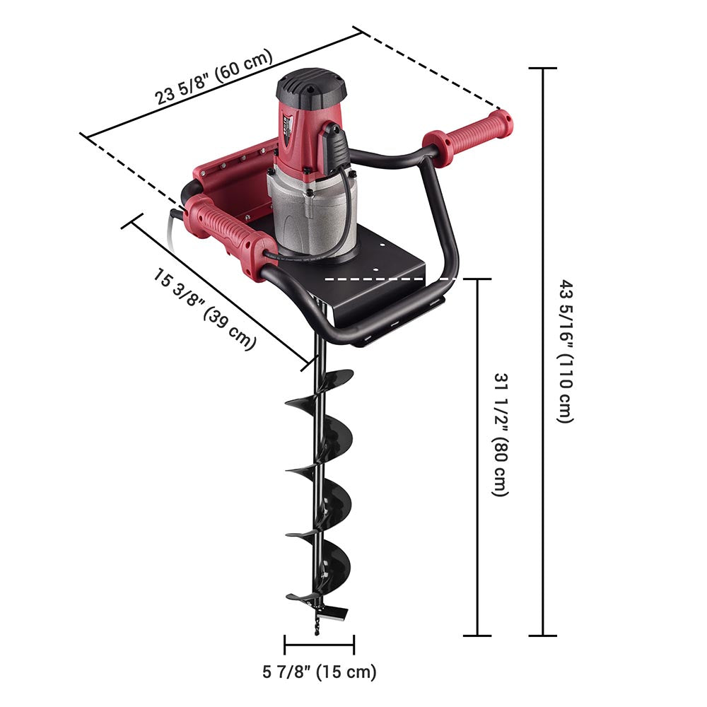 Yescom Electric Post Hole Digger with 6