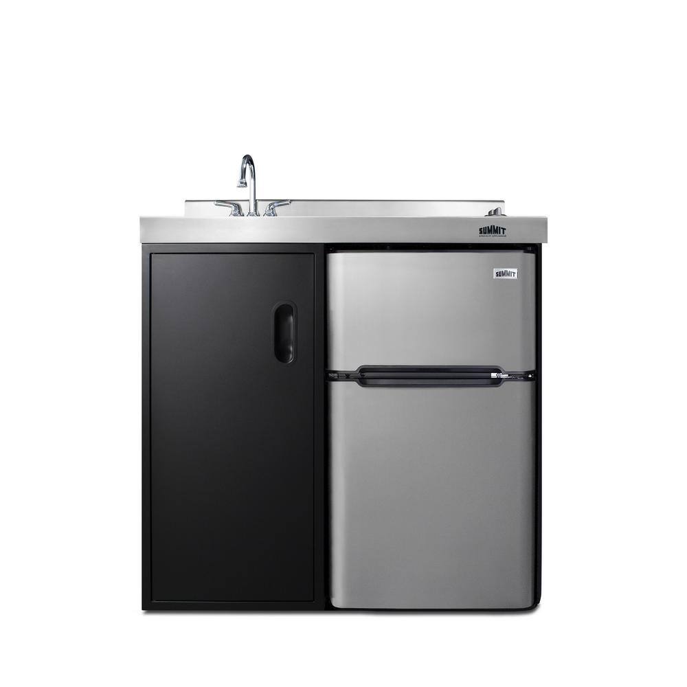 Summit Appliance 36 in. Compact Kitchen in Black CK36EL