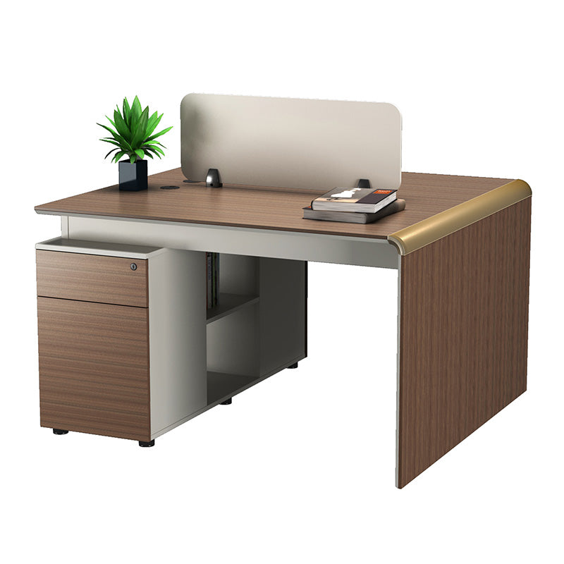 ANDERSON 2 People Back to Back Workstation 1.2M - Australian Gold Oak