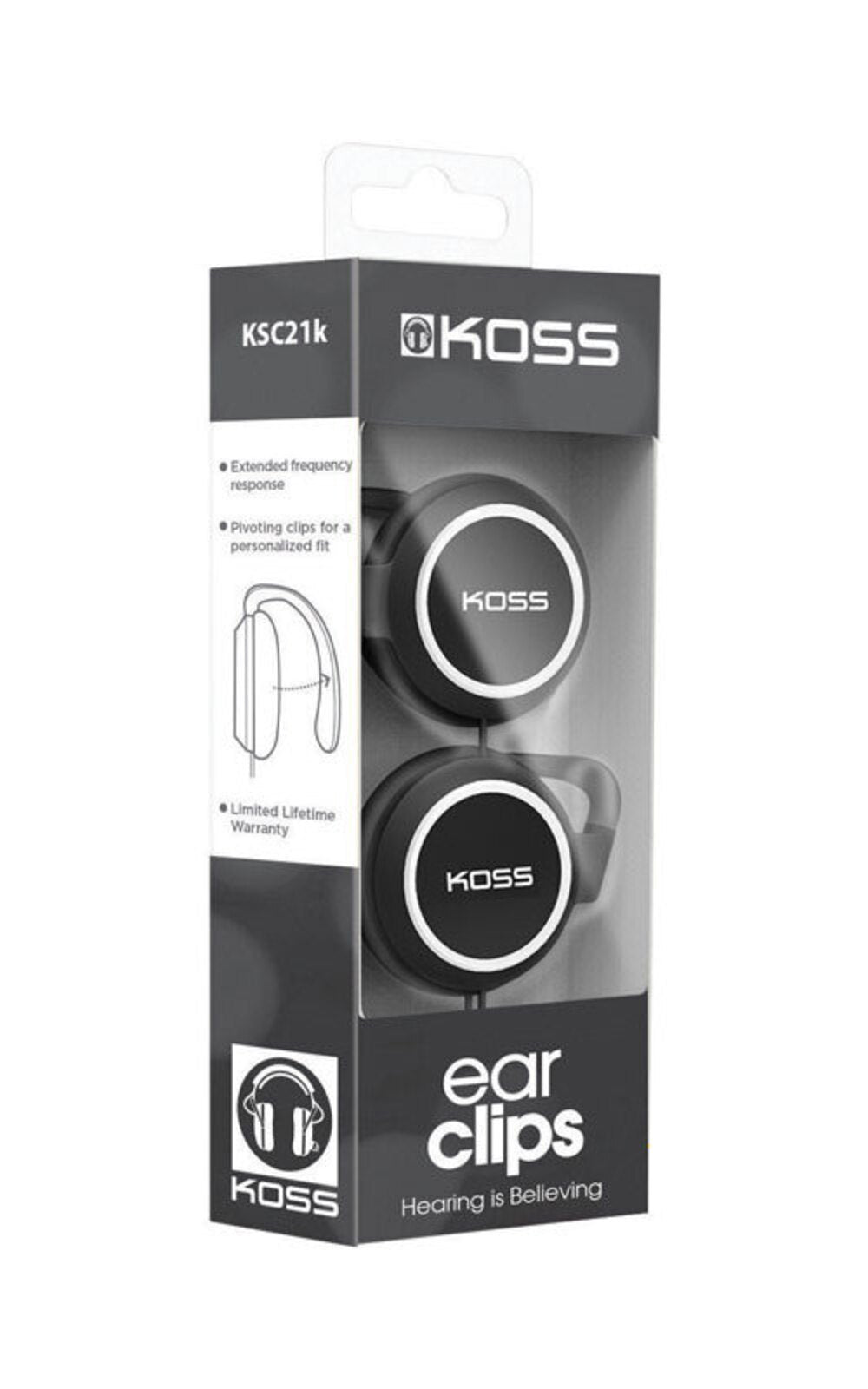 KOSS HEADPHONES BLACK