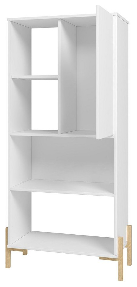 Manhattan Comfort Bowery Bookcase  5 Shelves   Transitional   Bookcases   by Manhattan Comfort  Houzz