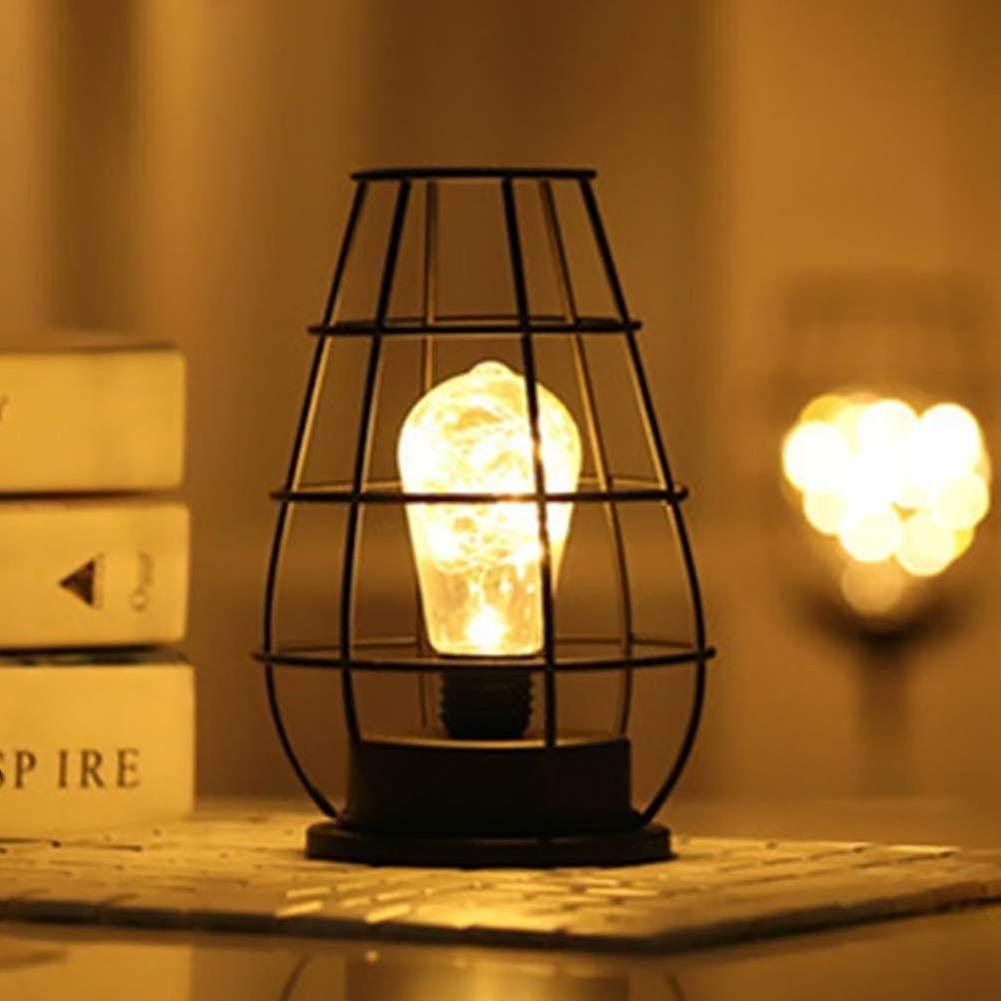 Cage Style Night Light Battery Operated