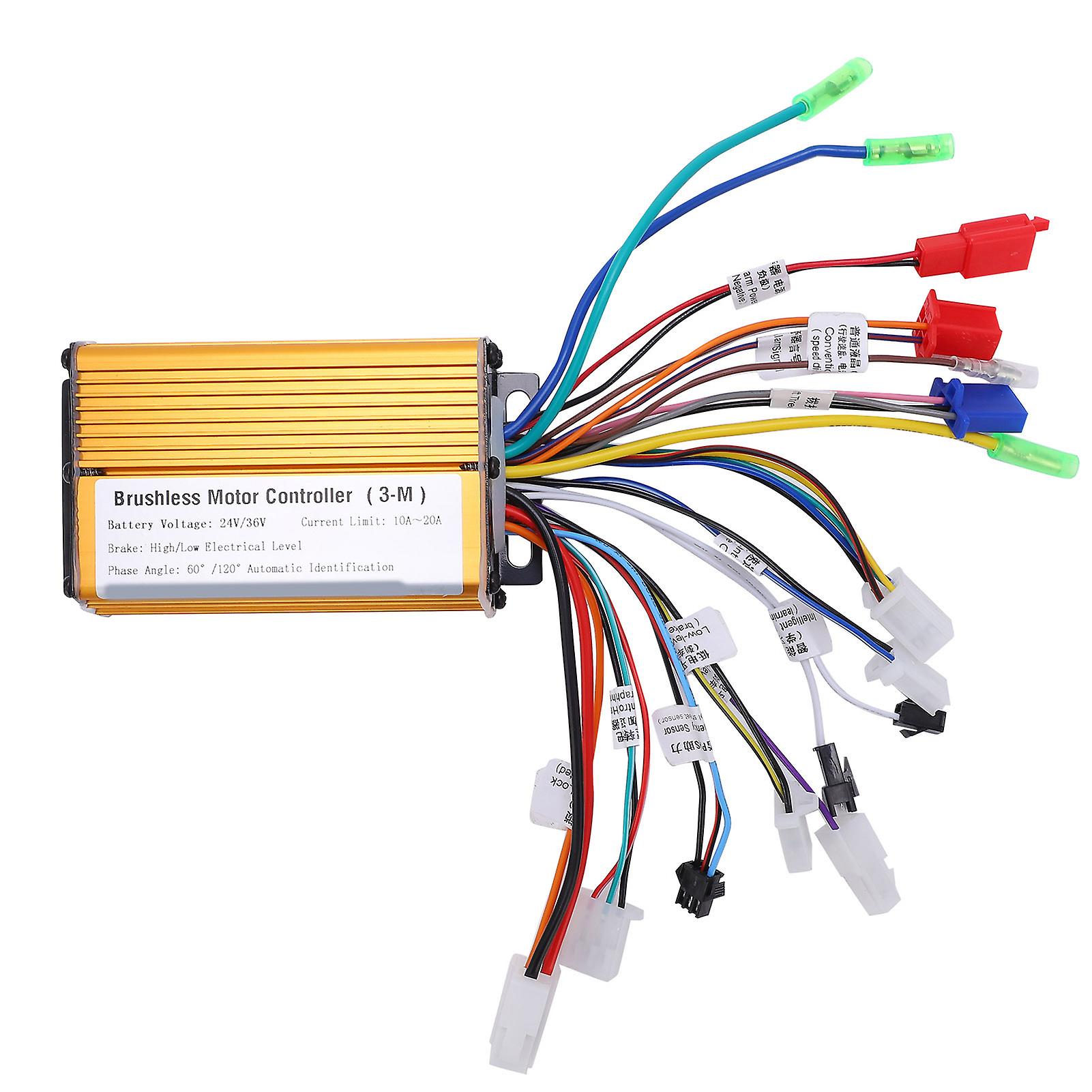 6 Tube 3 Mode Sine Wave Controller Electric Bike Scooter Brushless Speed Motor Controller24-36v