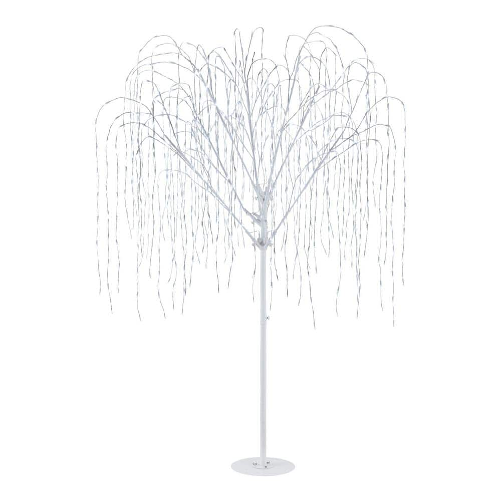 7 ft. LED Willow Tree Holiday Yard Decoration 9421002W-18THO