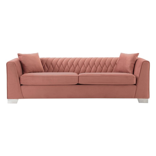 Cambridge Contemporary Sofa Steel blush Armen Living