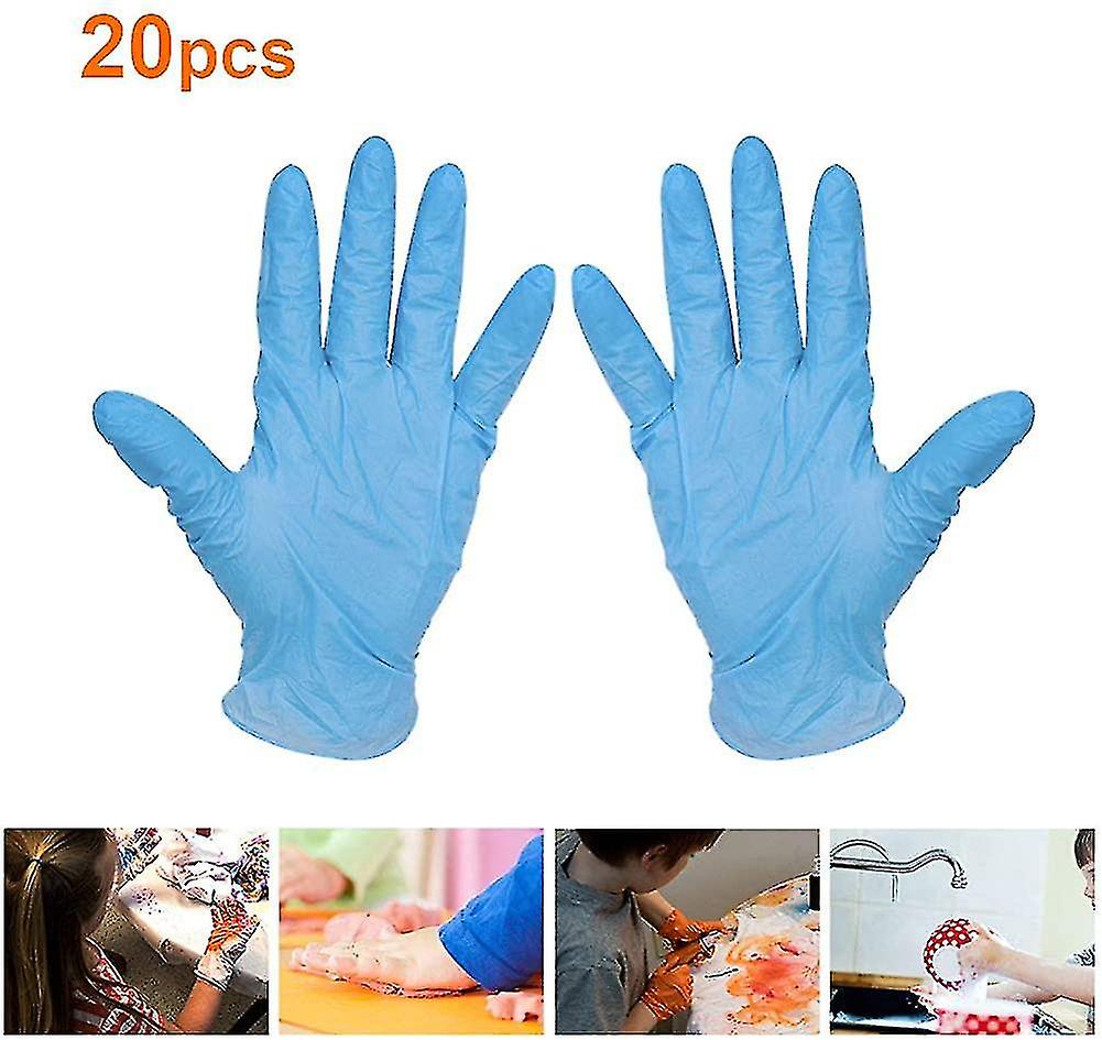 2023-disposable Nitrile Gloves For Kids (20pcs/100pcs)， Diy Protective Gloves_1