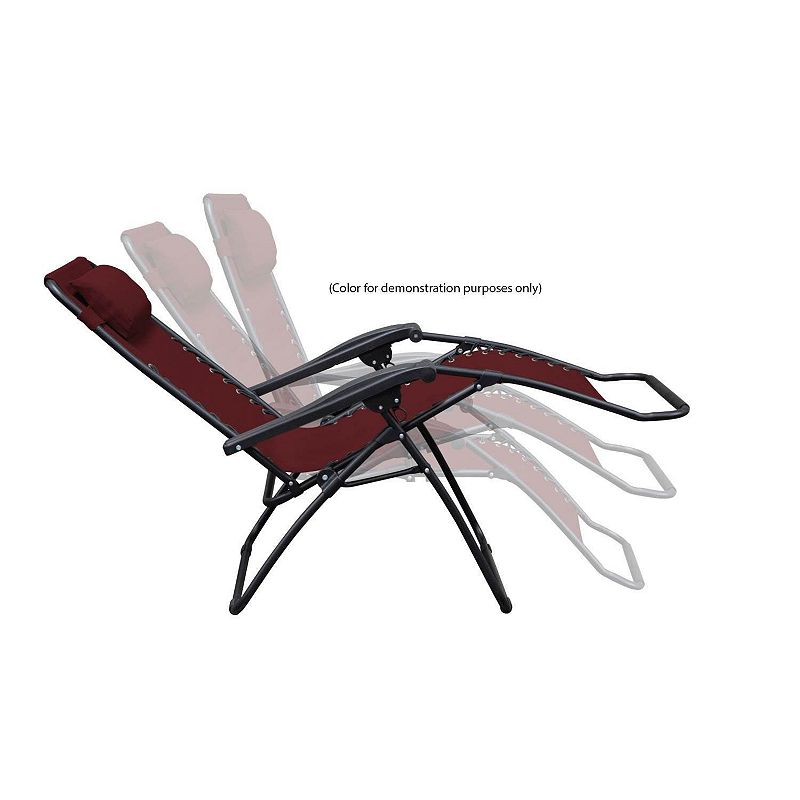 Caravan Canopy Infinity Zero Gravity Steel Frame Patio Deck Chair (Pair)