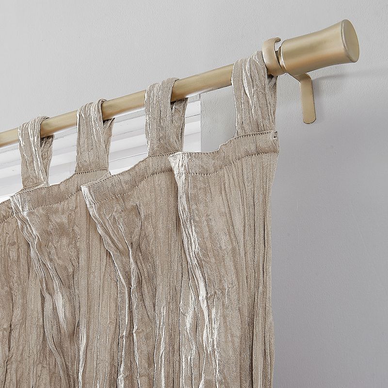 No. 918 Odelia Distressed Velvet Tab Top Window Curtain