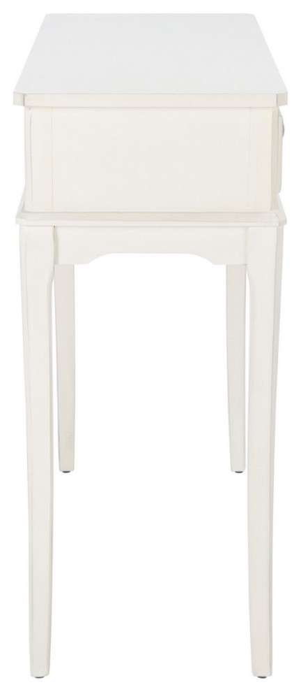 Wiley 2 Drawer Console Table White   Transitional   Console Tables   by V.S.D Furniture  Houzz