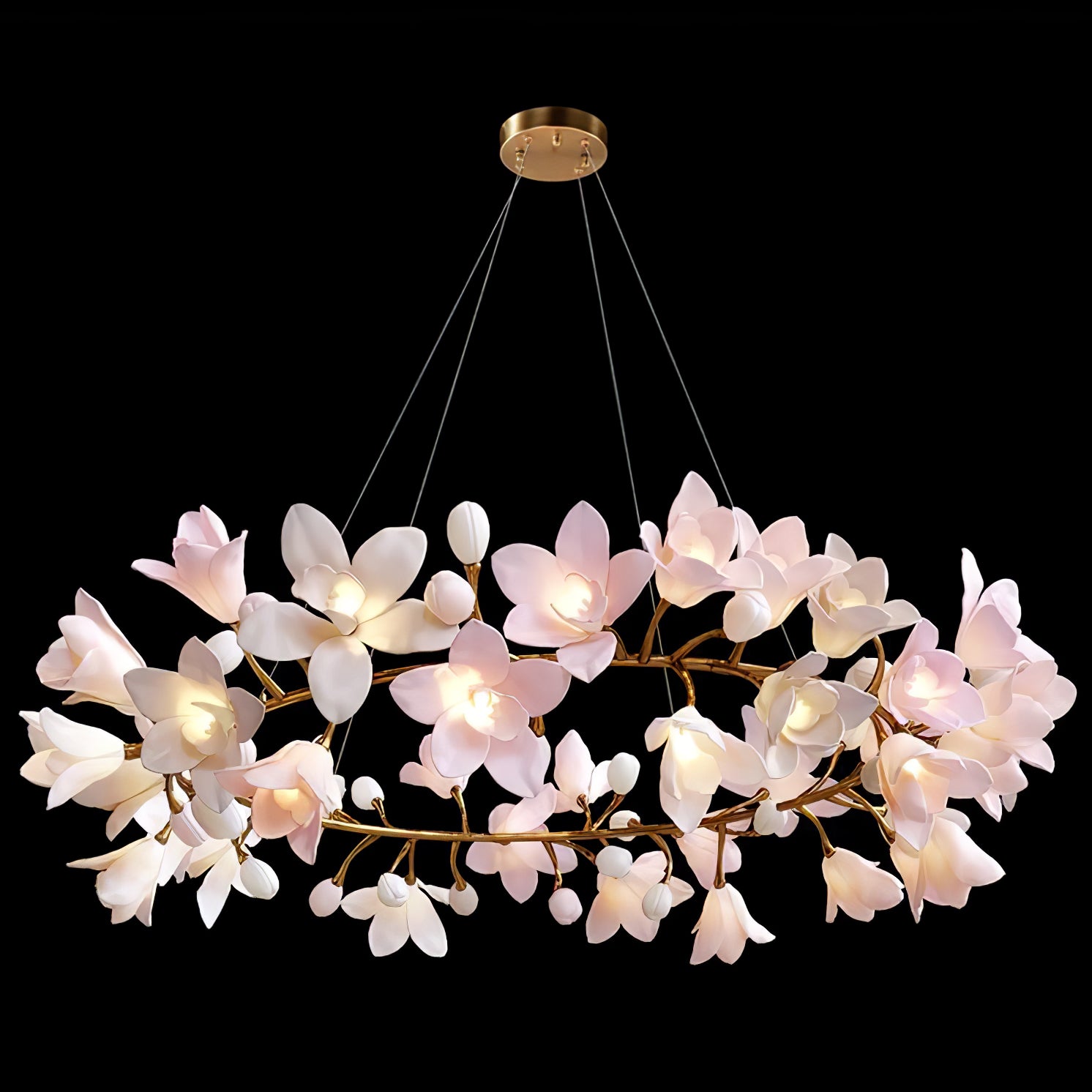 Circular Blossom Chandelier