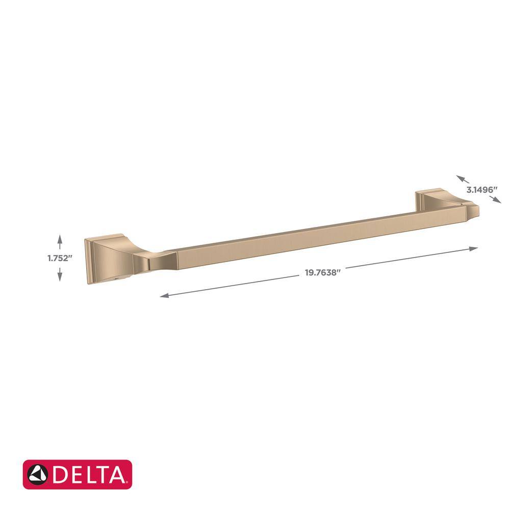 Delta Dryden 18 in. Towel Bar in Champagne Bronze 75118-CZ