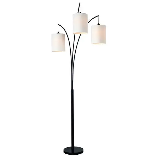 Willow Black Arc Floor Lamp