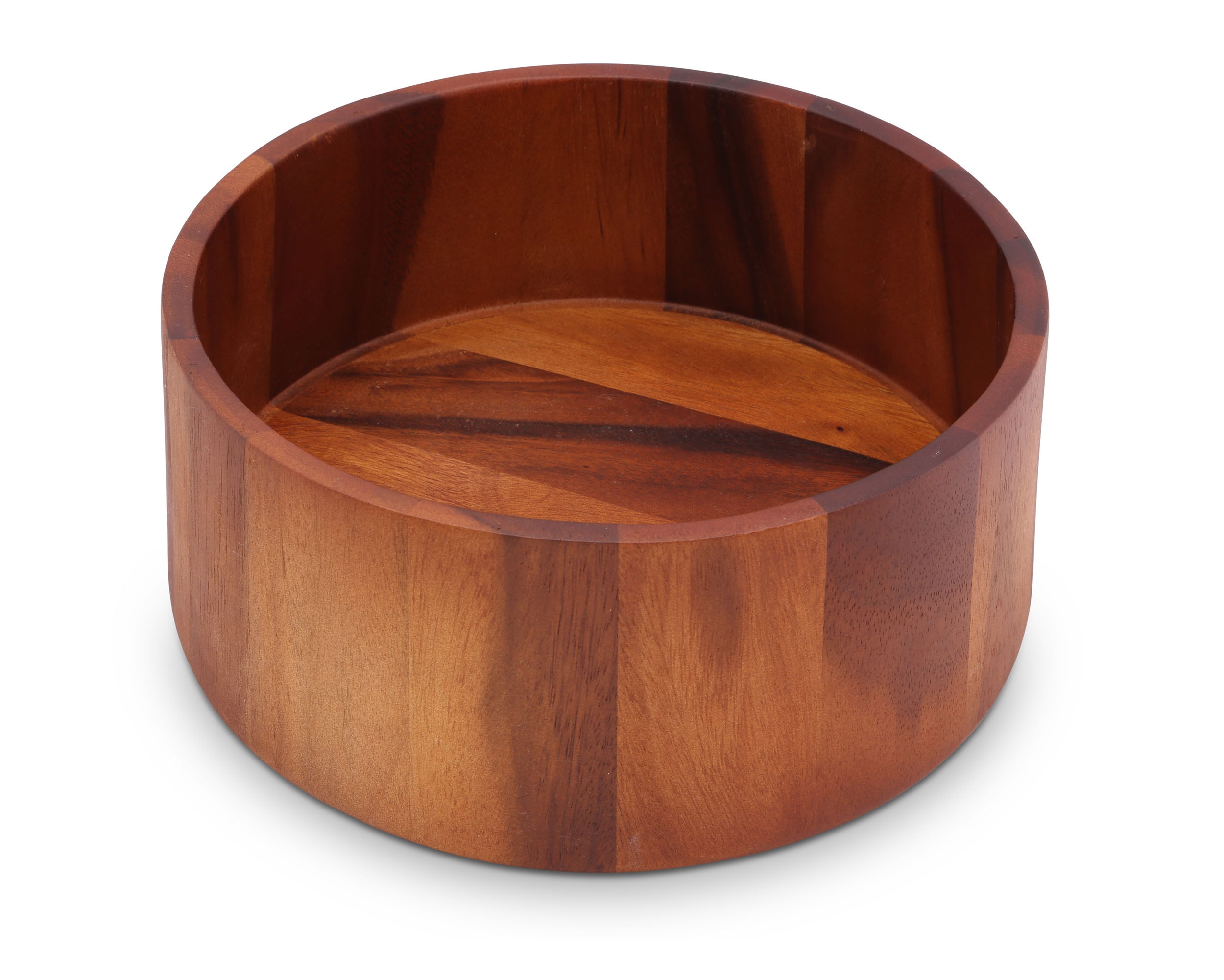 Arthur Court Acacia Wood Serving Bowl for Fruits or Salads Tulip Shape Style Large 12 Diameter x 4.5 Tall Wooden Single Bowl