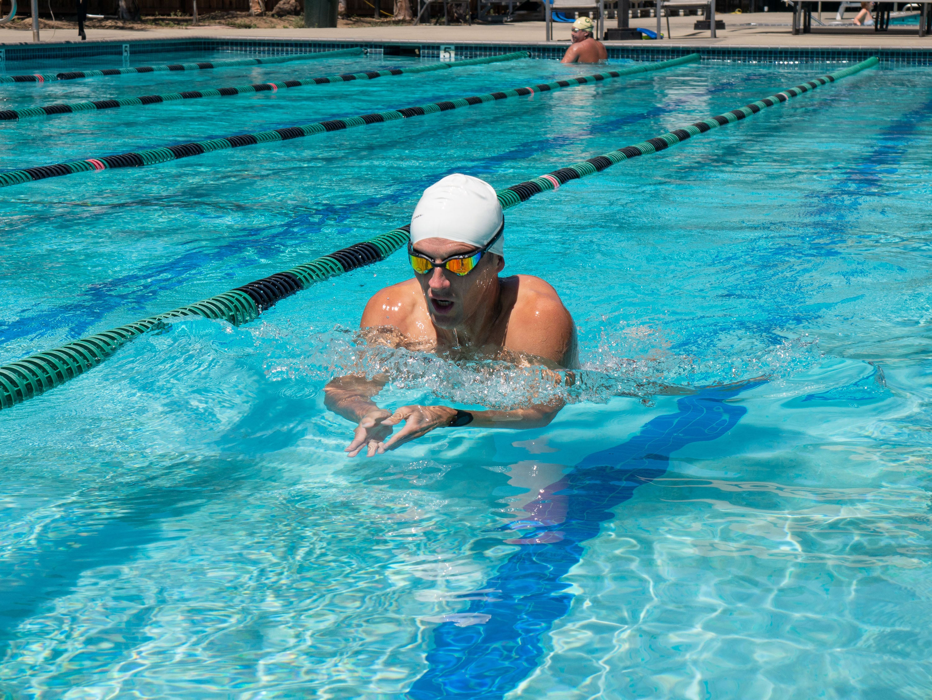 FINIS Hayden Black and Orange Swimming Sport Goggles