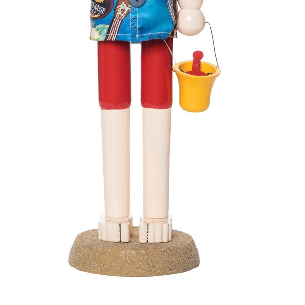 Gallerie Ii Beach Santa W bucket Figurine