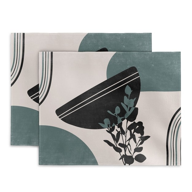 Heather Dutton Eucalyptus Boho Botanical Placemats Deny Designs