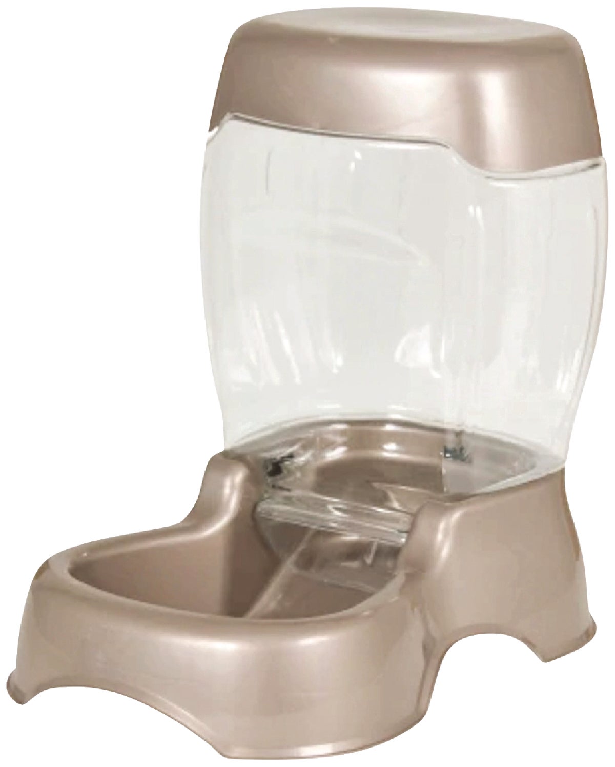 Petmate Pet Caf Plastic Automatic Pet Feeder Pearl Tan