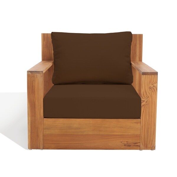 SAFAVIEH Couture Outdoor Kauai Solid Wood Patio Chair