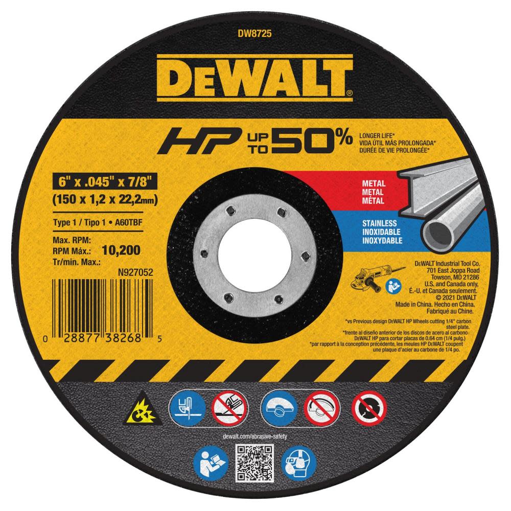 DEWALT Cutting Wheel 6