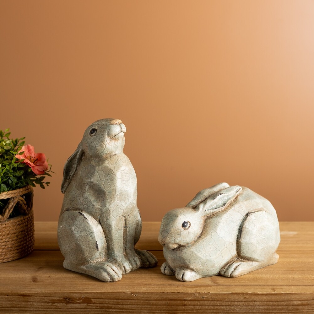 Garden Rabbit Figurine (Set of 2)