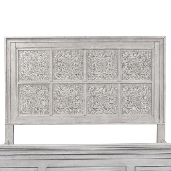 Heartland Antique White King Decorative Panel Headboard - - 28063909