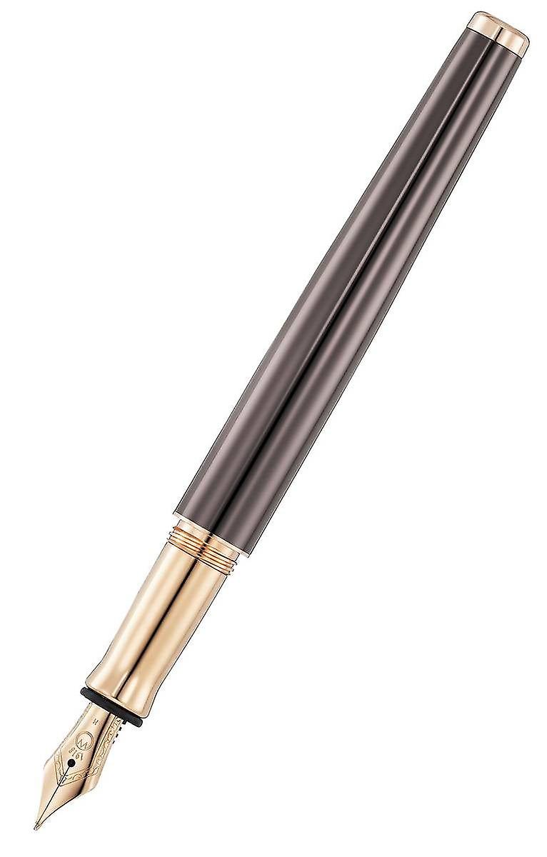 Waldmann Pens Tuscany Vela Stainless Steel Nib Fountain Pen - Chocolate Brown/Rose Gold