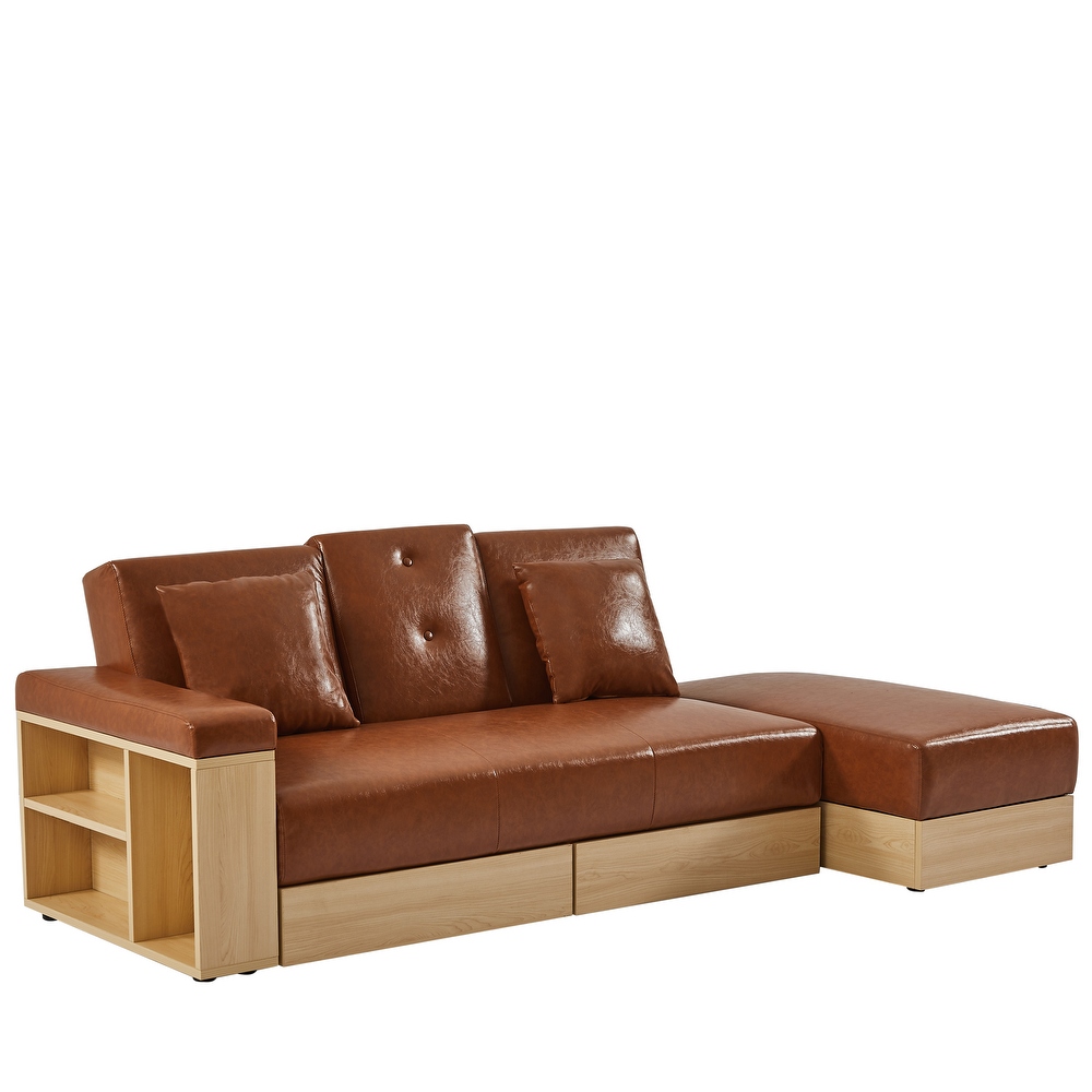 Multi functional sofa with storage box and drawer