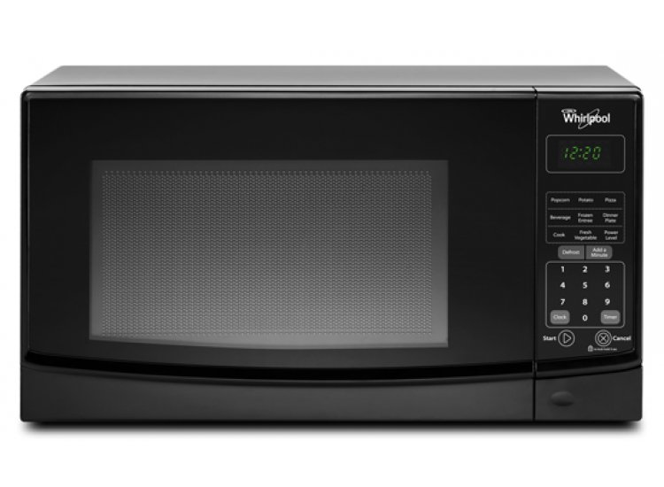 Whirlpool 0.7 Cu. Ft. Black Countertop Microwave