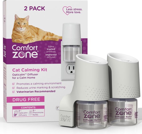 Comfort Zone Two Room Kit Calming Diffuser for Cats