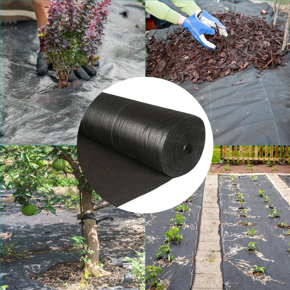 Winado 3 ft. x 250 ft. Polyethylene Landscape Fabric Weed Barrier 975937179146