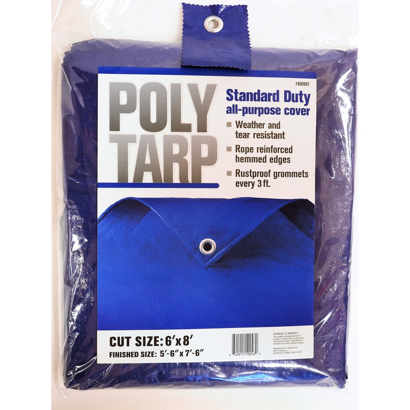 TARP POLY 6'X8' BLUE