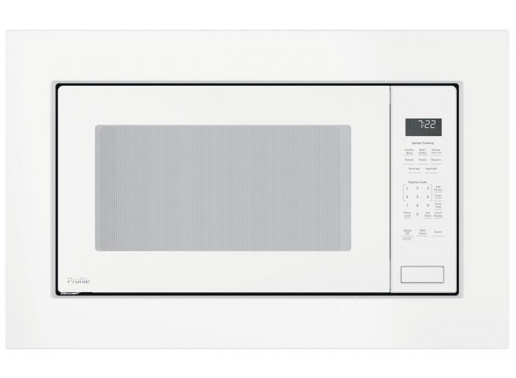 GE Profile ADA 2.2 Cu. Ft. White Built-In Sensor Microwave Oven