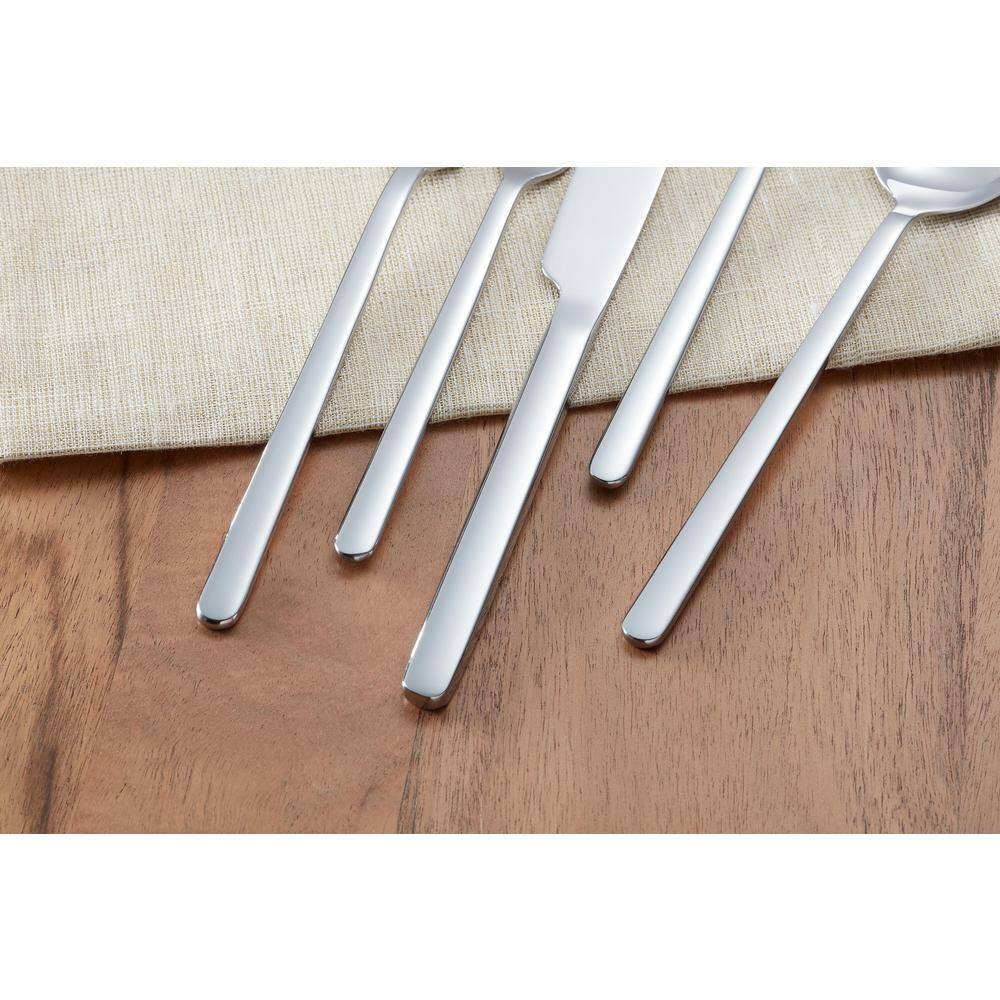 Home Decorators Collection Brenner 40-Piece Stainless Steel Flatware Set (Service for 8) KS6612-40P