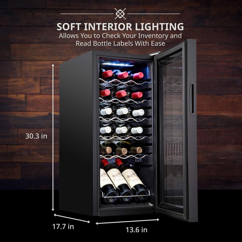 Ivation Wine Fridge 18Bottles Free standing Wine Cooler WWiFi App and Lock