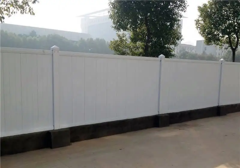 Factory Supply 6Ft.H X8Ft.W  Or 6Ft.H X6Ftw Customizalbe Pvc Plastic Vinyl Wall Fences Privacy Post Panels Multi Functiona/