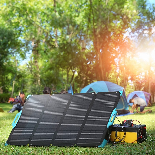 Renogy E flex 220 Watt Waterproof Foldable Portable Solar Panel With Kickstand amp Carry Handles For Road Trip Camping Rv And Fishing