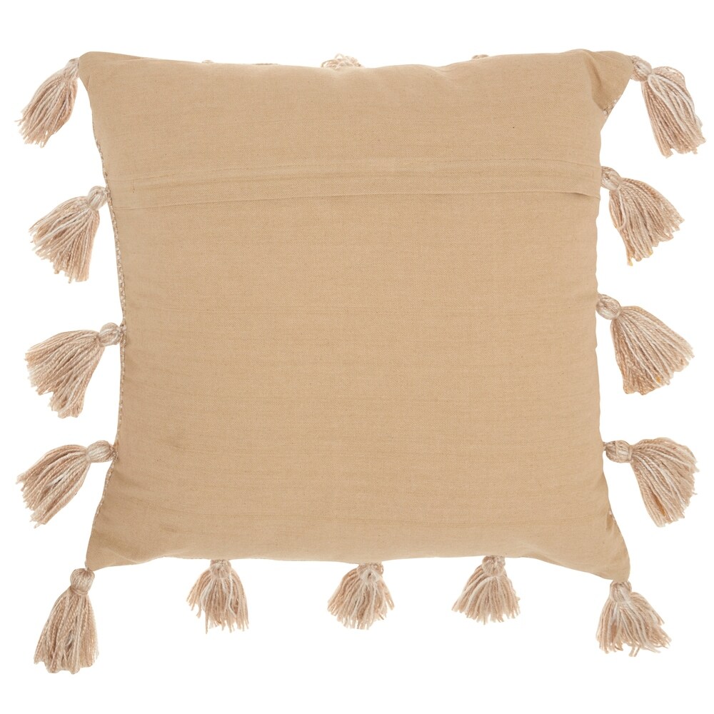 Mina Victory Woven With Tassels Throw Pillow