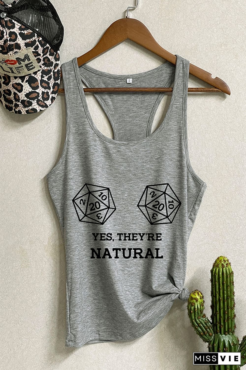 Yes, They're Natural Sleeveless Tank Top Wholesale