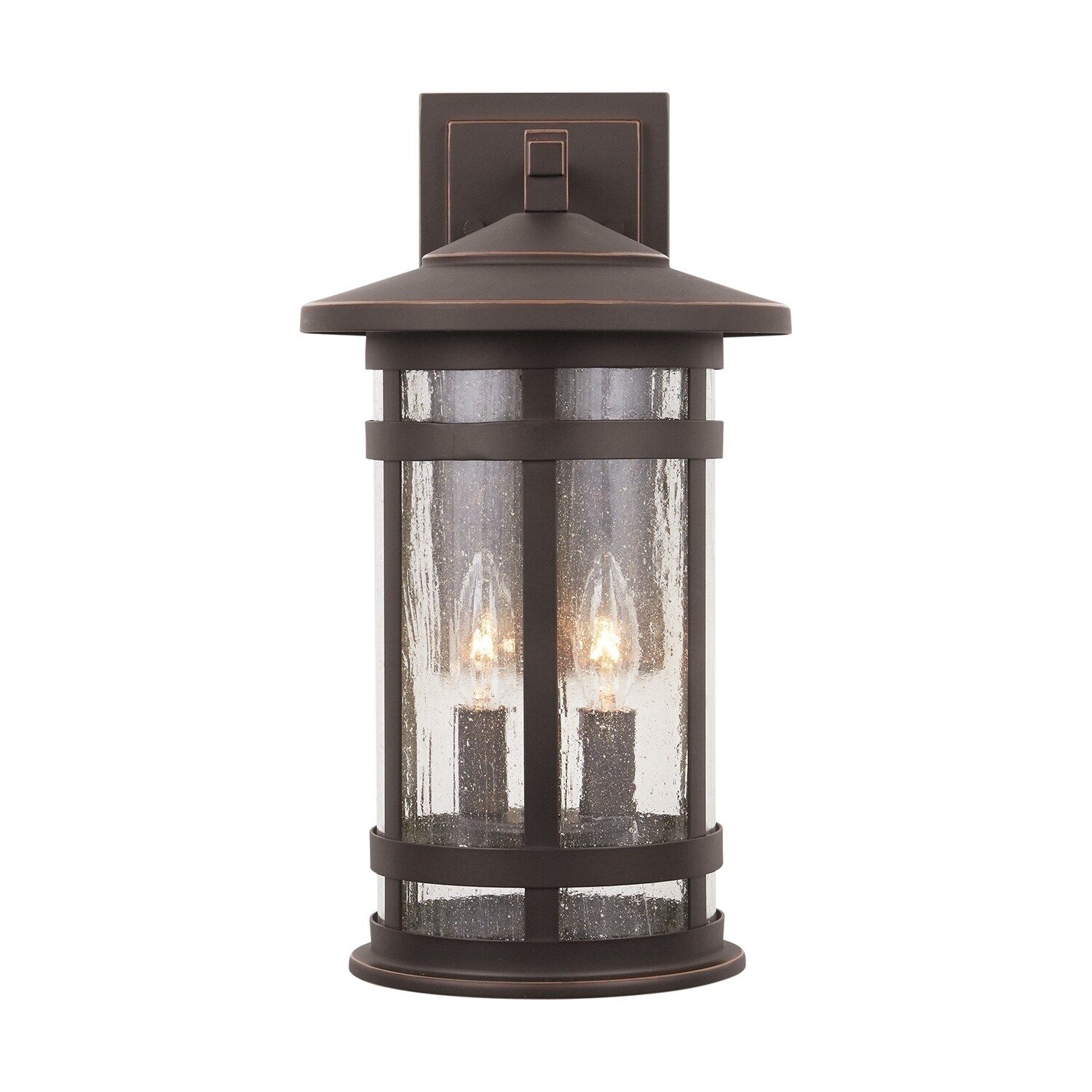 Mission Hills 2-light Oiled Bronze Outdoor Wall Lantern Shopping - The Best Deals on Outdoor Wall Lanterns | 33645099