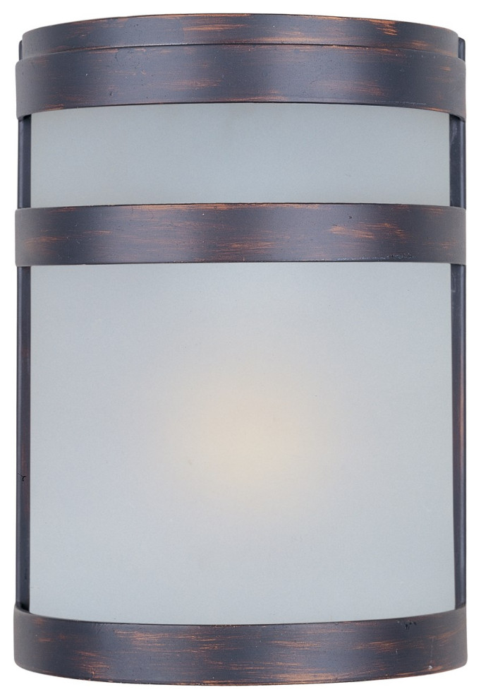 Maxim Arc 1 Light Outdoor Wall Lantern   Transitional   Outdoor Wall Lights And Sconces   by Lighting and Locks  Houzz